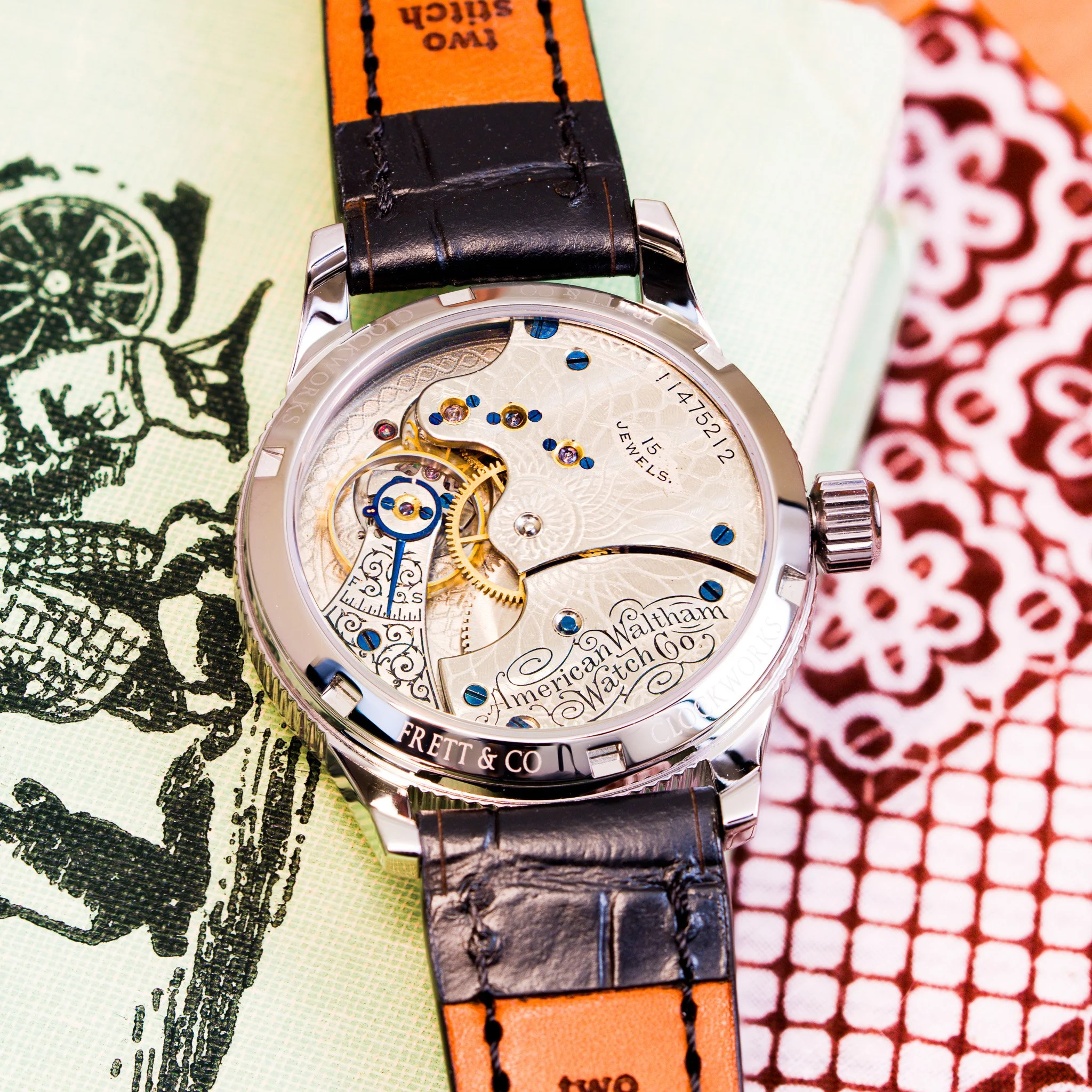 Waltham pocket watch conversion — Frett & Co Clockworks